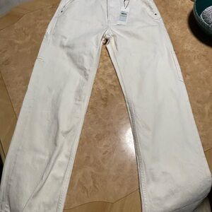 Cream Cargo Pants
